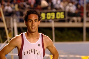 Andrew Tachias after winning the CIF-Southern Section two mile his senior year in a time of 9:09:06